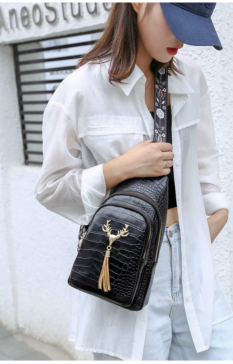 Sac banane cuir vegan Ava femme