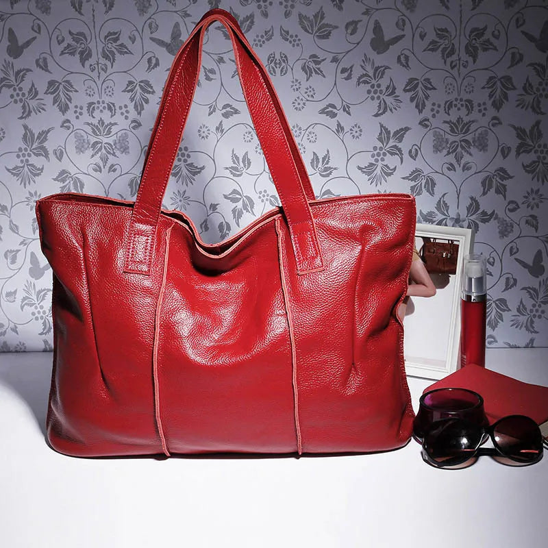 Sac Cabas Cuir Sofia - Grand Format Fait Main