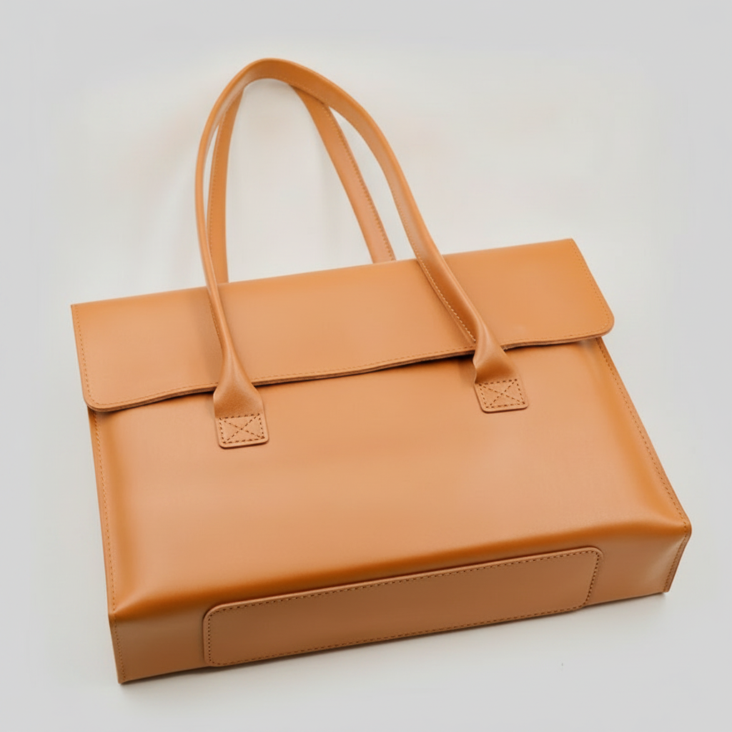 Sacoche Ordinateur Cuir Vegan Femme Lou