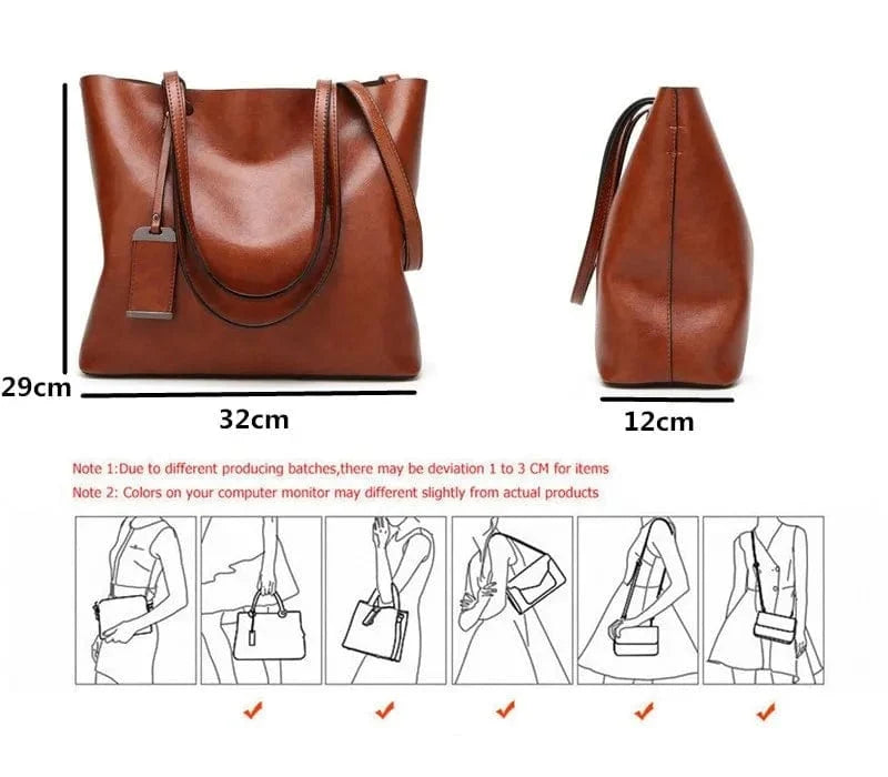 Sac Cabas Cuir Angelina - Chic & Pratique