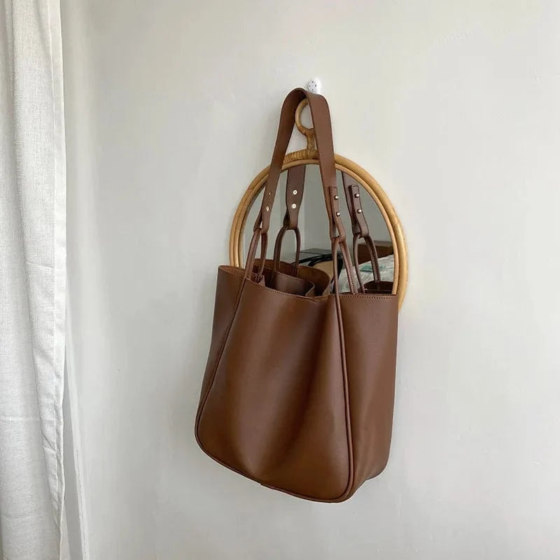 Grand Sac Cabas Cuir Vegan Chic & Spacieux