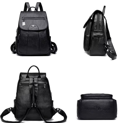Sac à Dos Cuir Femme Silvy : Chic & Organisé
