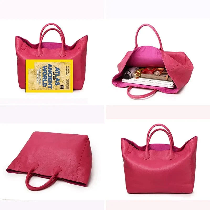 Sac Cabas Cuir Camel - Élégance & Praticité