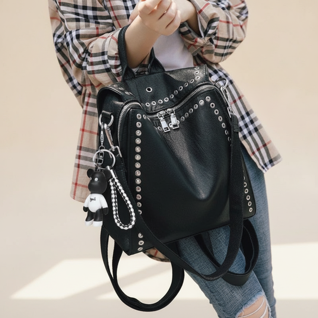 Sac à Dos Cuir Femme Convertible Chic
