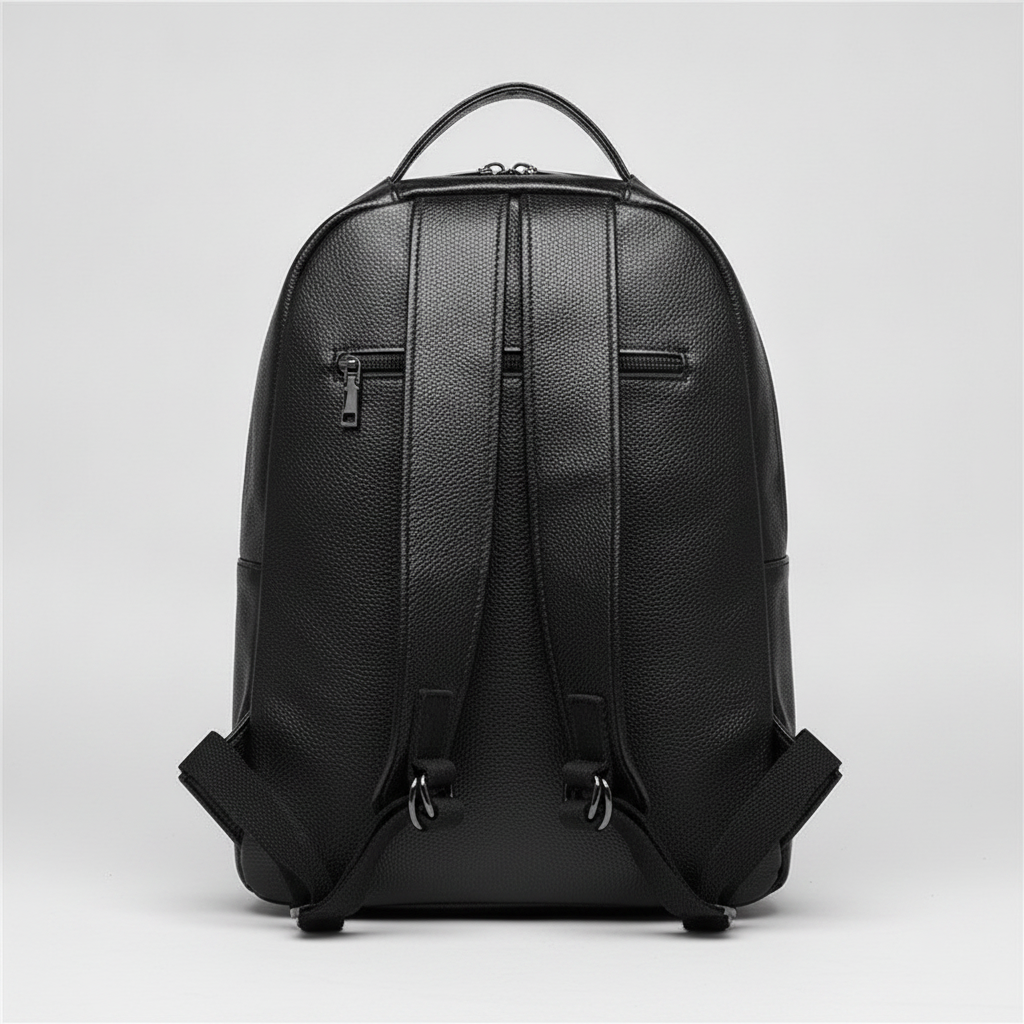 Sac à Dos Cuir Femme Crocodile Noir