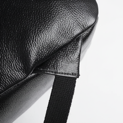 Sac à Dos Cuir Femme Crocodile Noir
