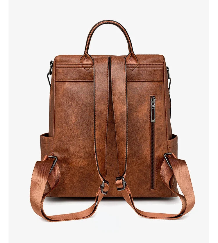 Sac à Dos Cuir Vegan Amelia Femme - Tendance & Organisé