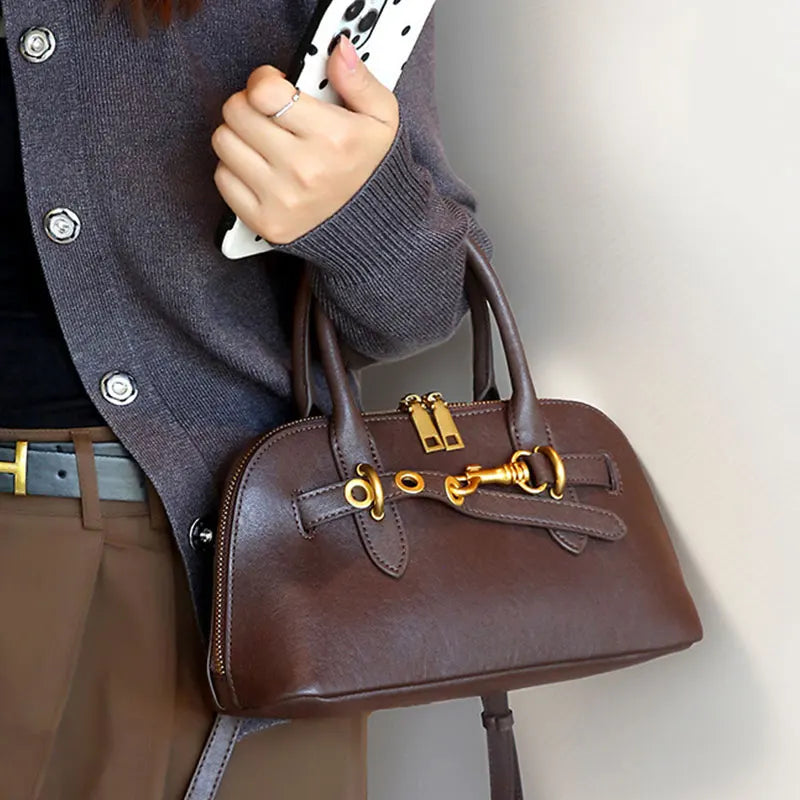 Sac Bandoulière Cuir Véritable Lyra Femme