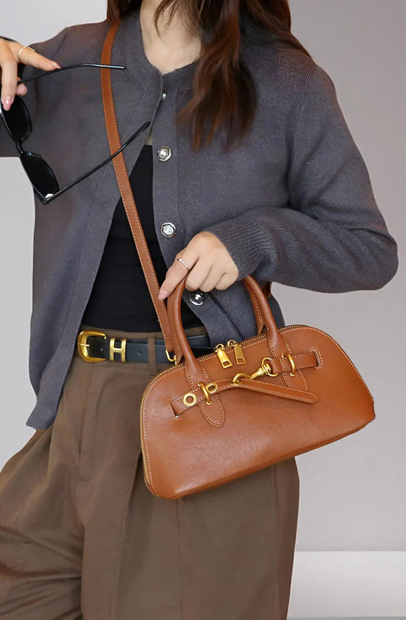 Sac Bandoulière Cuir Véritable Lyra Femme