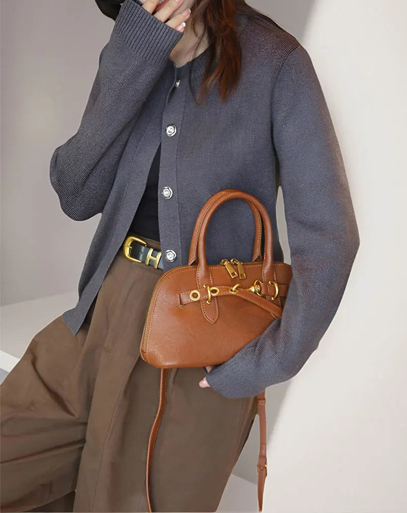 Sac Bandoulière Cuir Véritable Lyra Femme