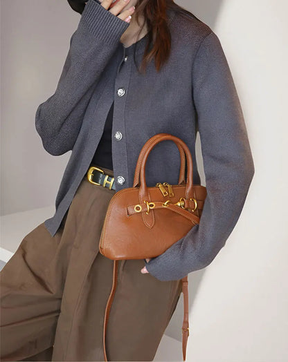 Sac Bandoulière Cuir Véritable Lyra Femme