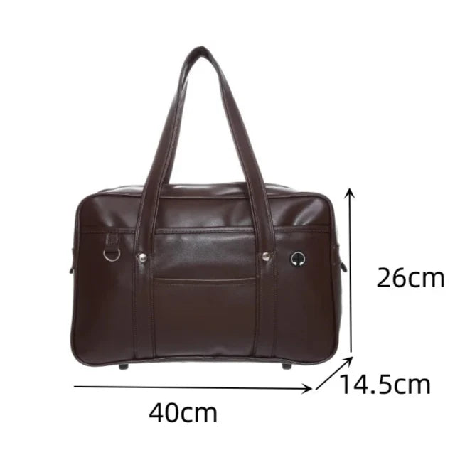 Sac Cabas Cuir PU Lisa : Chic & Pratique pour Lycéenne