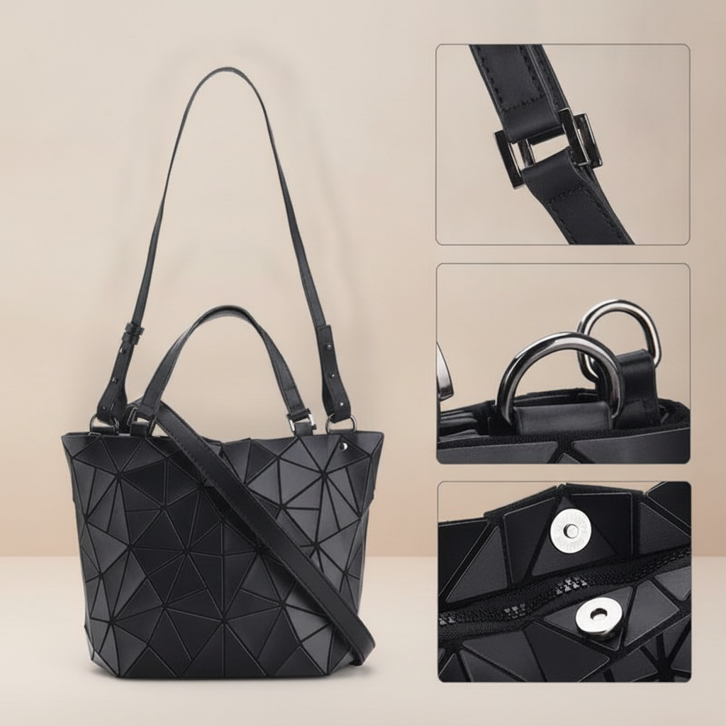 Sac à Main Noir Cuir PU Femme La Casa du Cuir