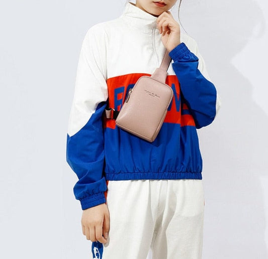 Sac banane cuir - Coralie