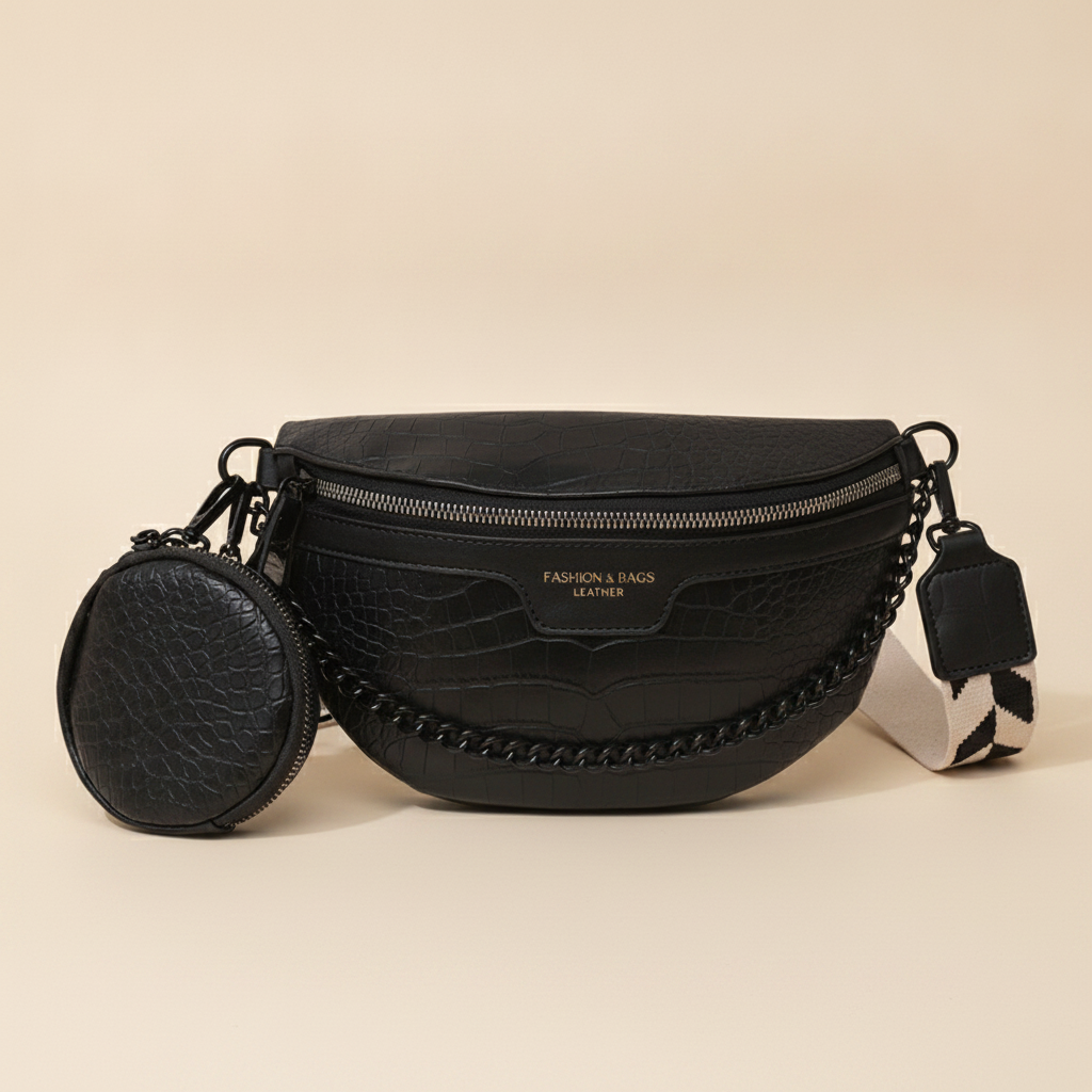 Sac banane cuir - Solène