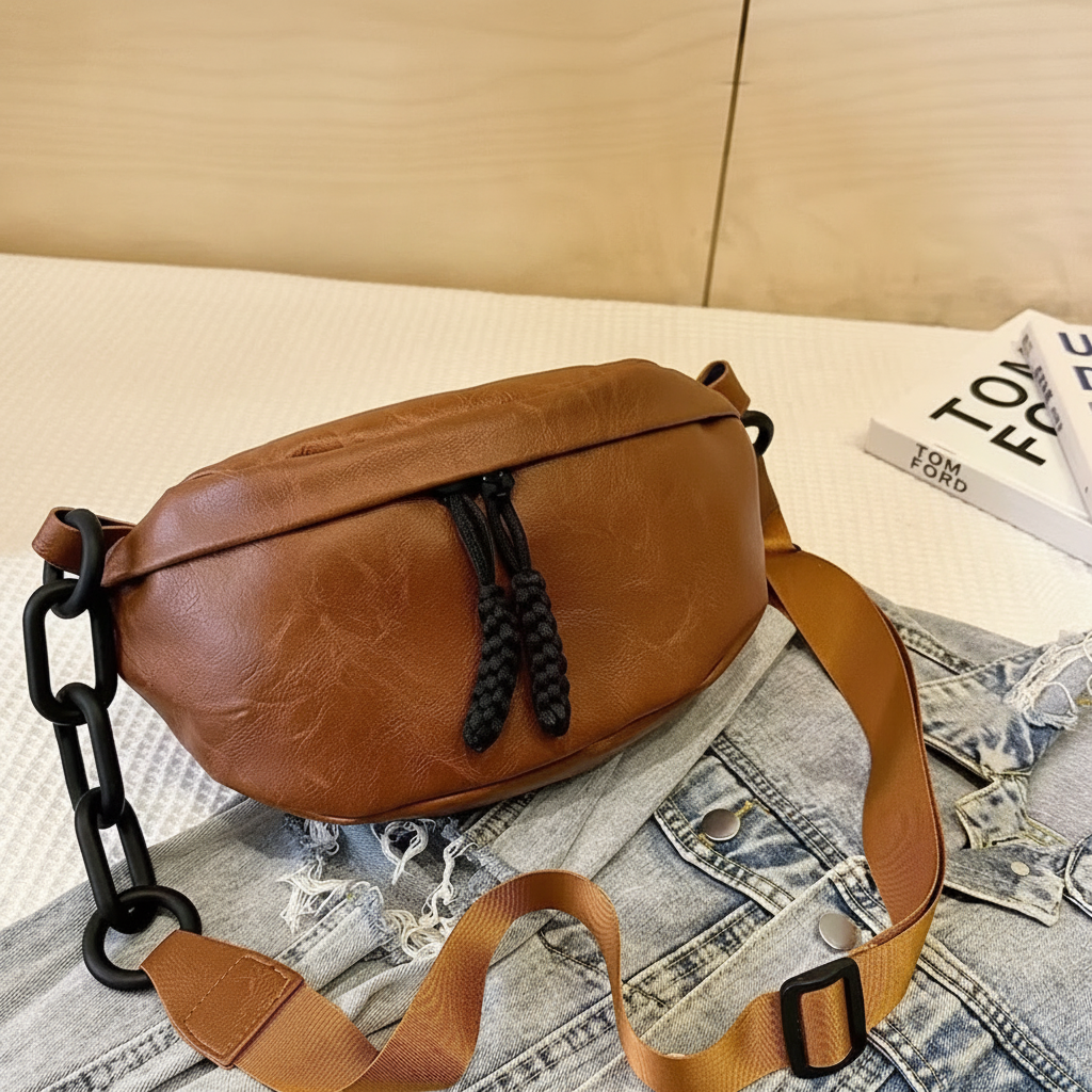 Sac banane cuir - Gabrielle