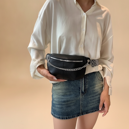 Sac Banane Cuir Souple Femme Chic
