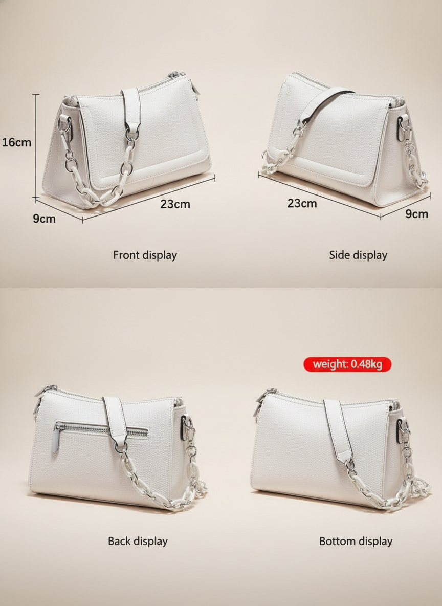 Sac Bandoulière Cuir Sarah Femme