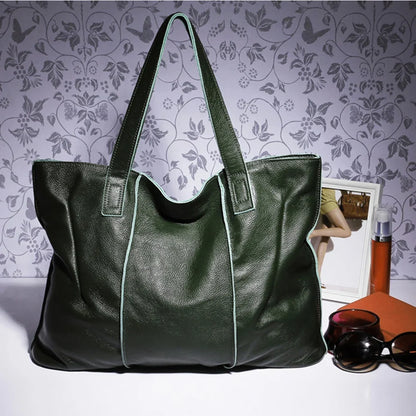 Sac Cabas Cuir Sofia - Grand Format Fait Main