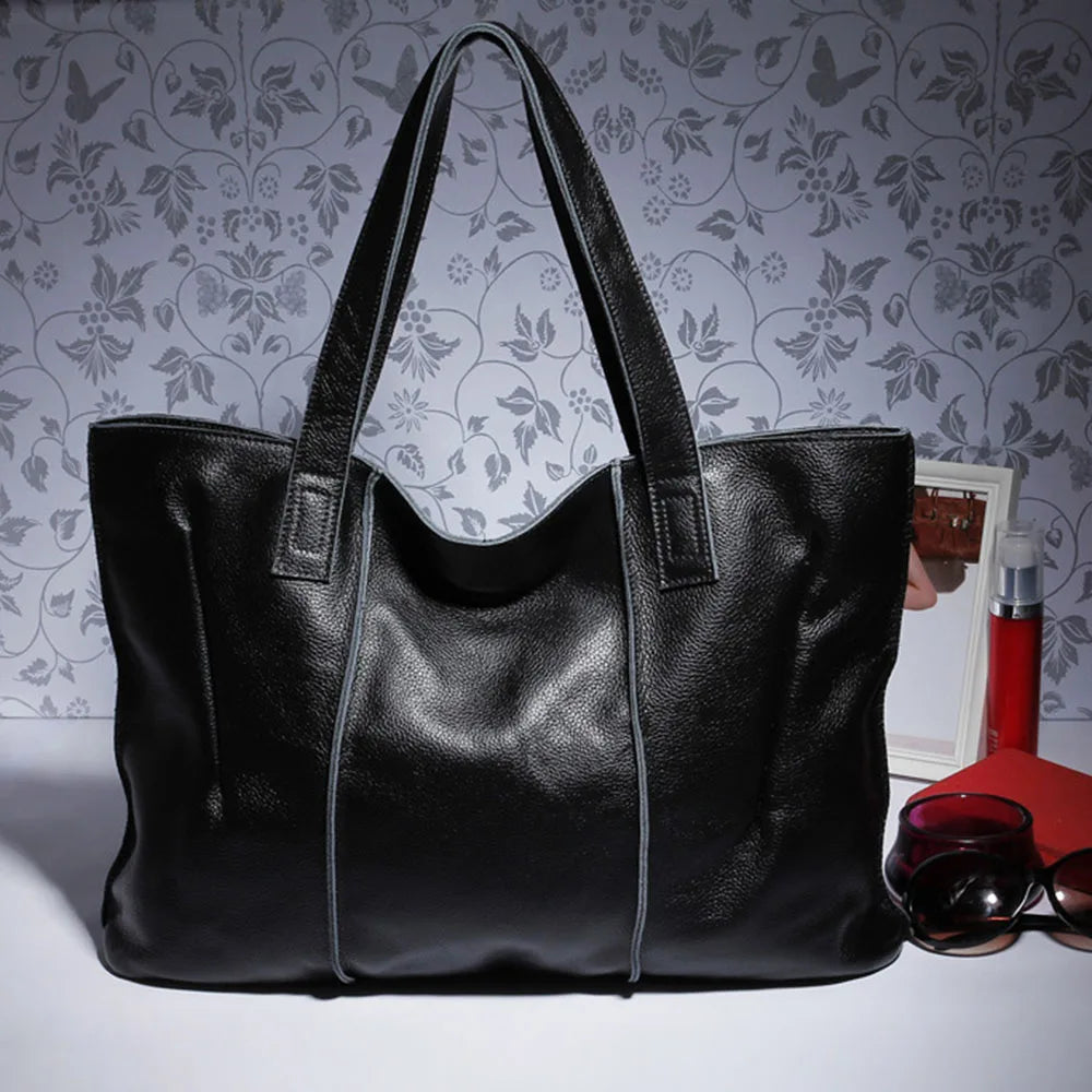 Sac Cabas Cuir Sofia - Grand Format Fait Main