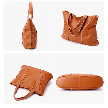 Sac Cabas Cuir Sofia - Grand Format Fait Main