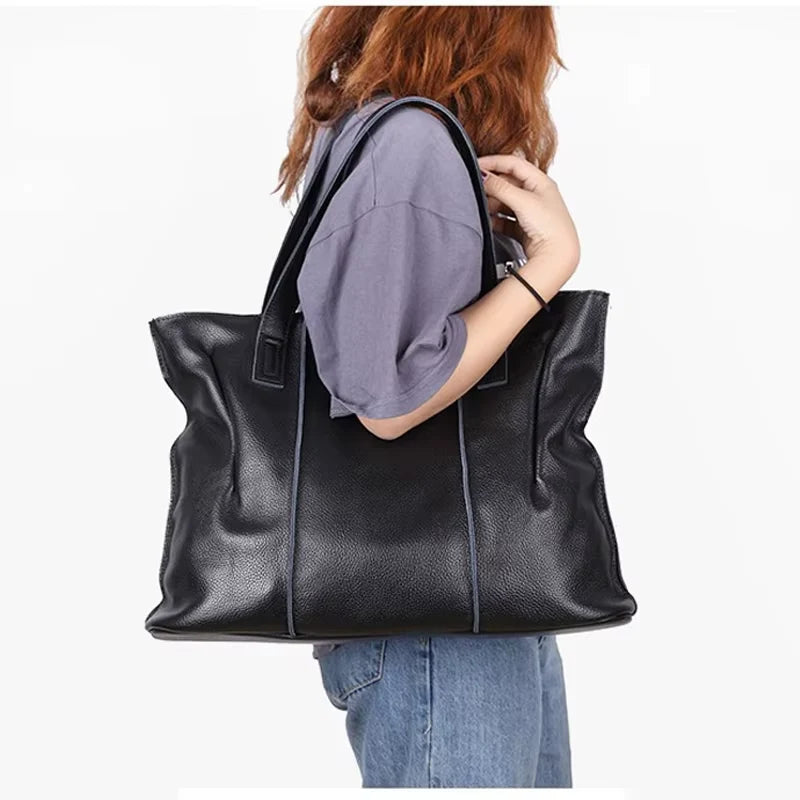 Sac Cabas Cuir Sofia - Grand Format Fait Main
