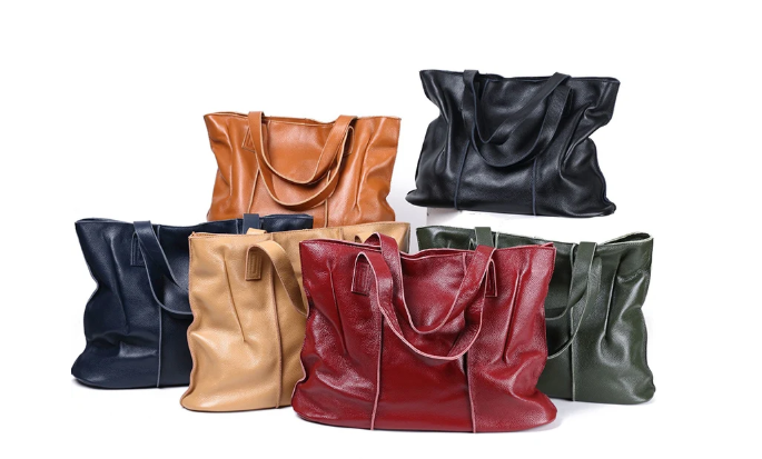 Sac Cabas Cuir Sofia - Grand Format Fait Main