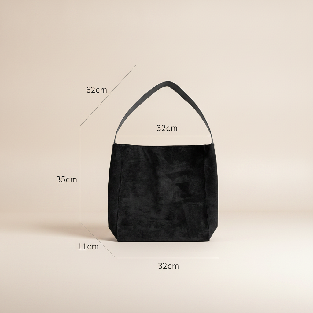 Sac Cabas Daim Vegan Élégant