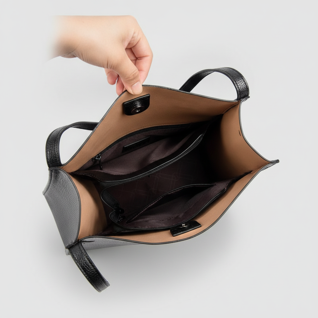 Sac Cabas Elodie Cuir Vegan Grande Capacité