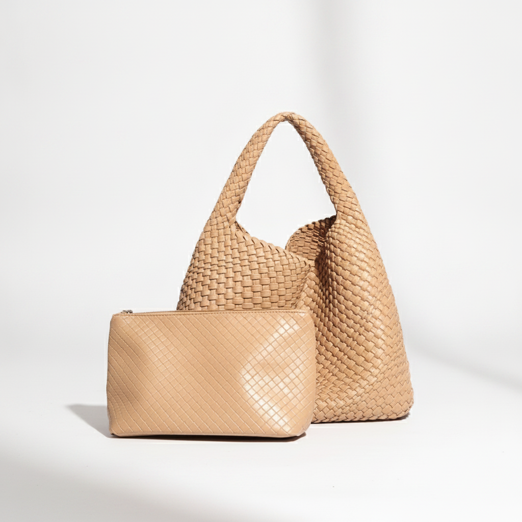 Sac Cabas Tressé Cuir Daniela - Chic & Pratique