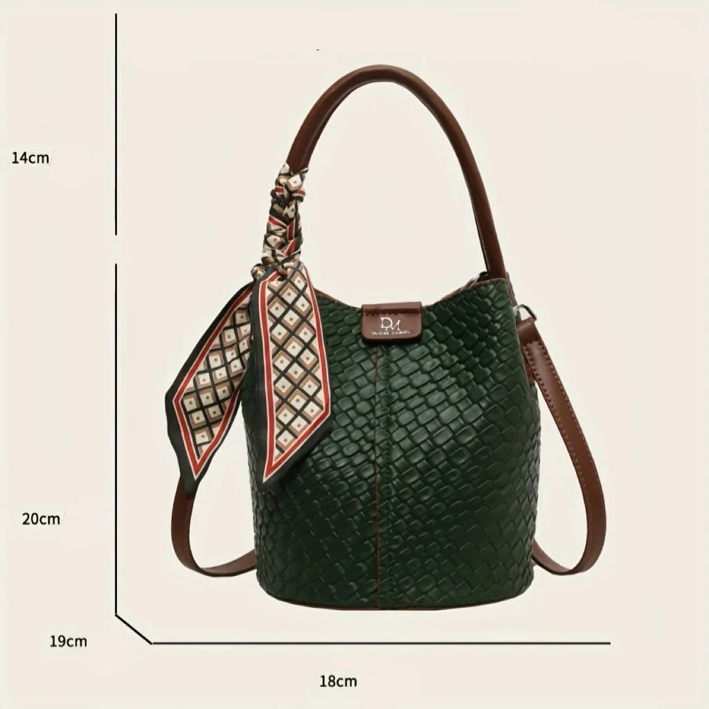 Sac Seau Esme : Cuir Végan Tressé Chic