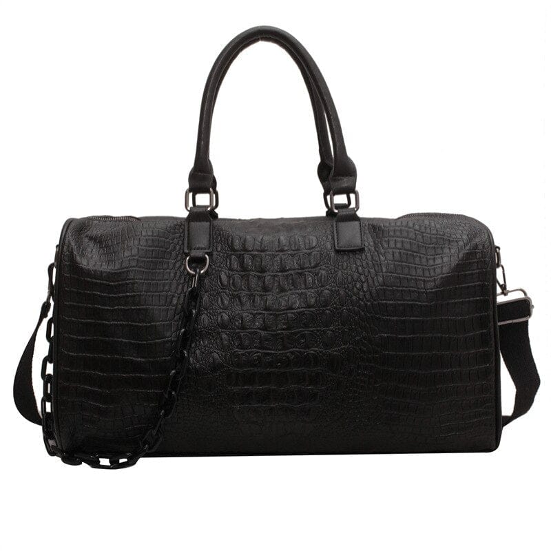 Sac de Voyage Cuir PU Imprimé Crocodile Femme Théa