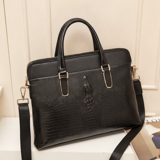 Sac ordinateur cuir - Clémence