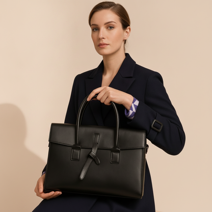 Sac ordinateur cuir - Coline