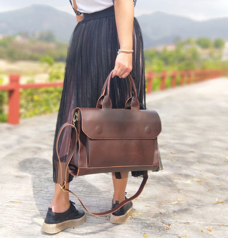 Sac Ordinateur Cuir Femme Anaïs - Chic & Pratique