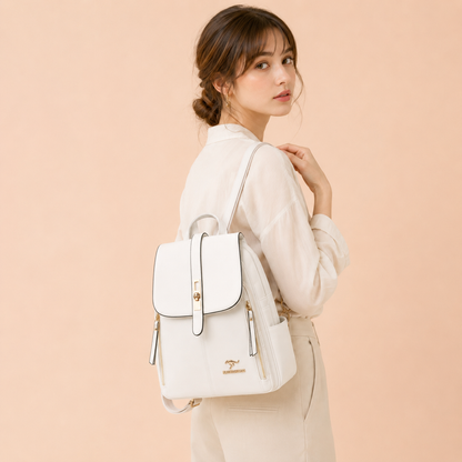 Sac à Dos Blanc Cuir Vegan Chic & Pratique