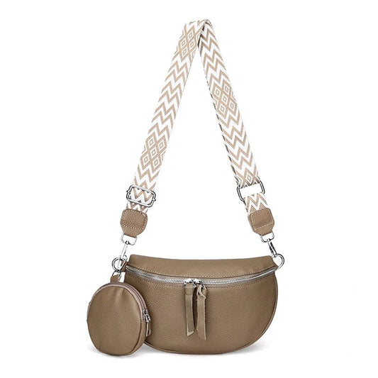 Sac banane cuir - Rose