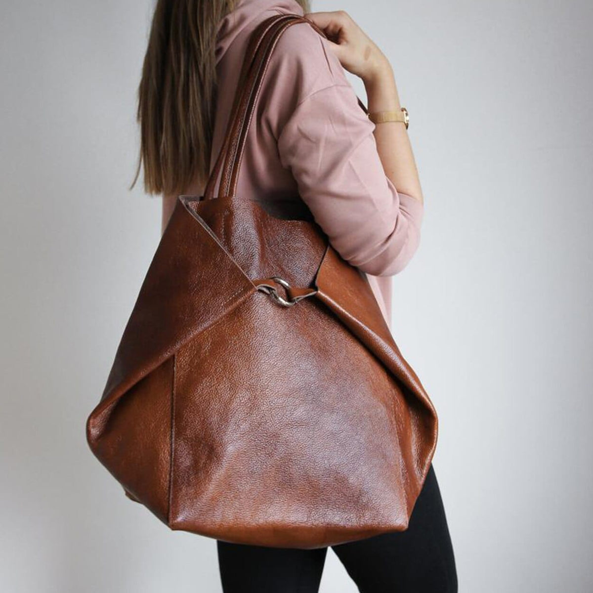 Sac cabas cuir - Lucie
