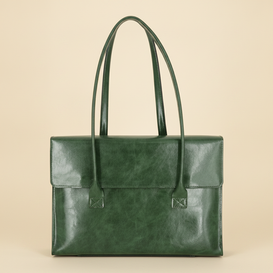 Sacoche ordinateur cuir - Brune